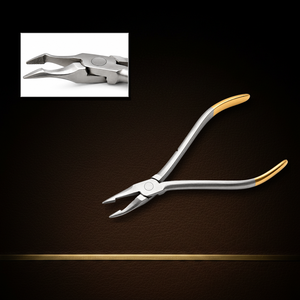 weingart orthodontic utility pliers 13 cm with gold plated handles — Dental Bench
