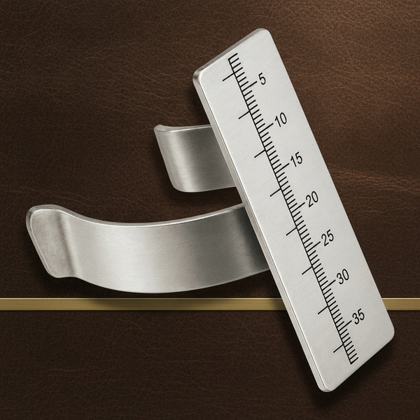 endodontic finger gauge ruler in autoclavable german stainless steel — Dental Bench