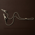 flexible crocodile clip holder with 50cm 20 stainless steel ball chain and lock — Dental Bench