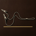 flexible holding chain with locking crocodile clips 15 inch 38cm stainless steel — Dental Bench