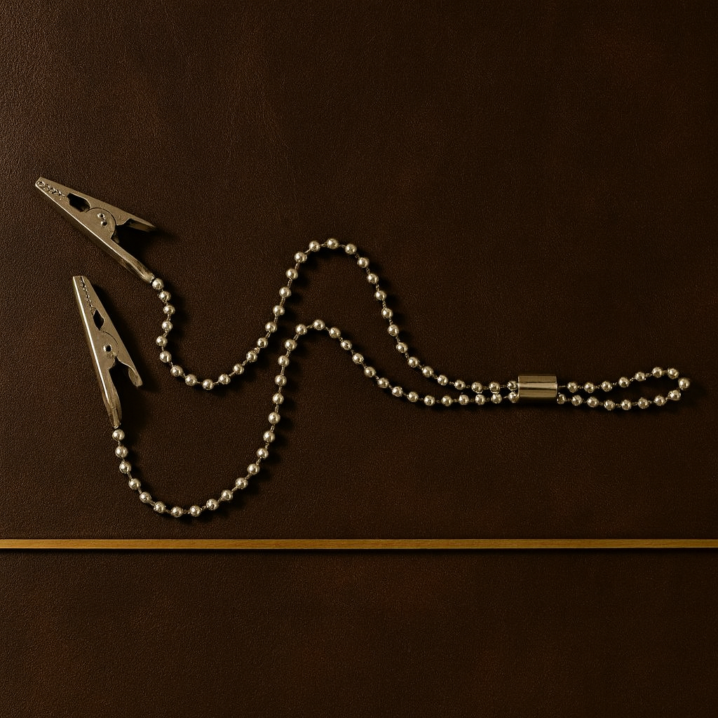 locking crocodile clip on a 305mm 12 inch flexible ball chain — Dental Bench