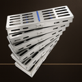 sterilisation cassette rack set 6 piece holds 5 instruments each — Dental Bench