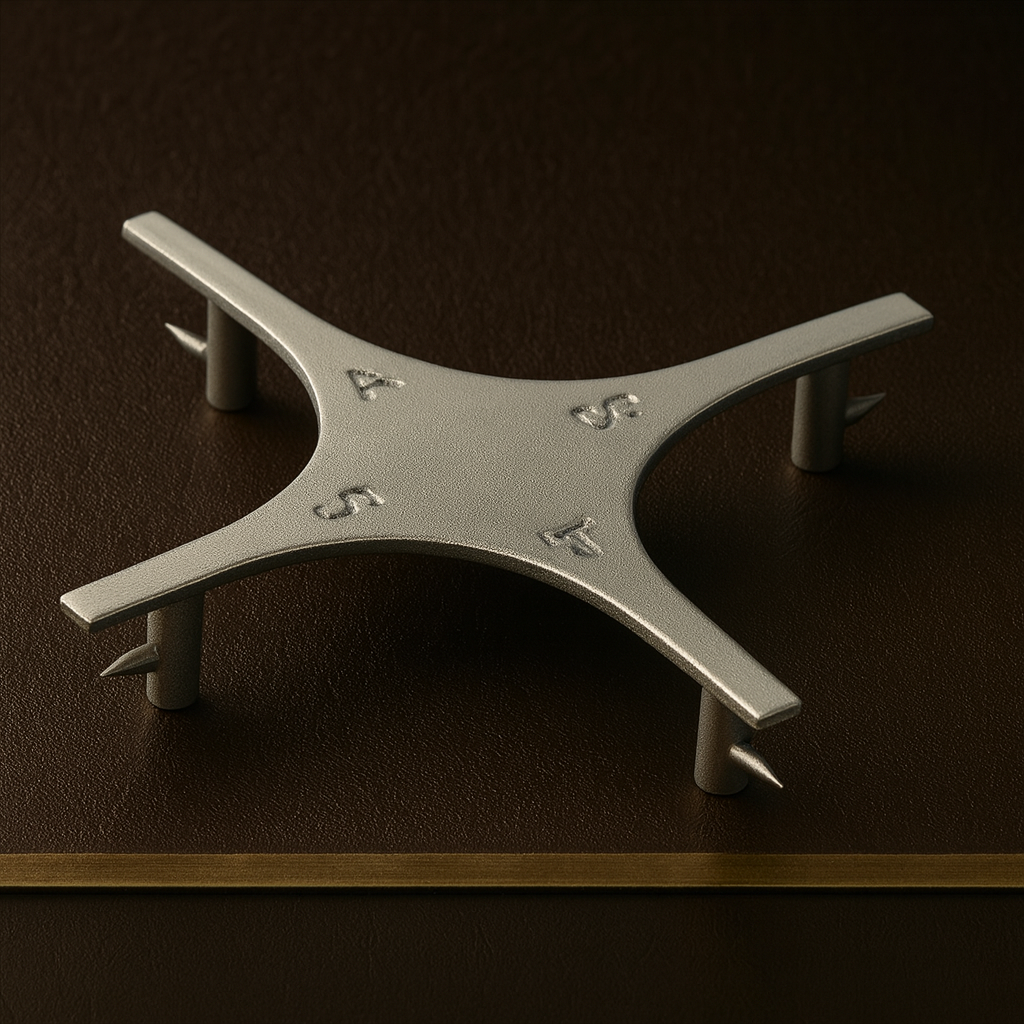 surgical stainless steel bone bracket gauge for orthodontic and dental measureme — Dental Bench