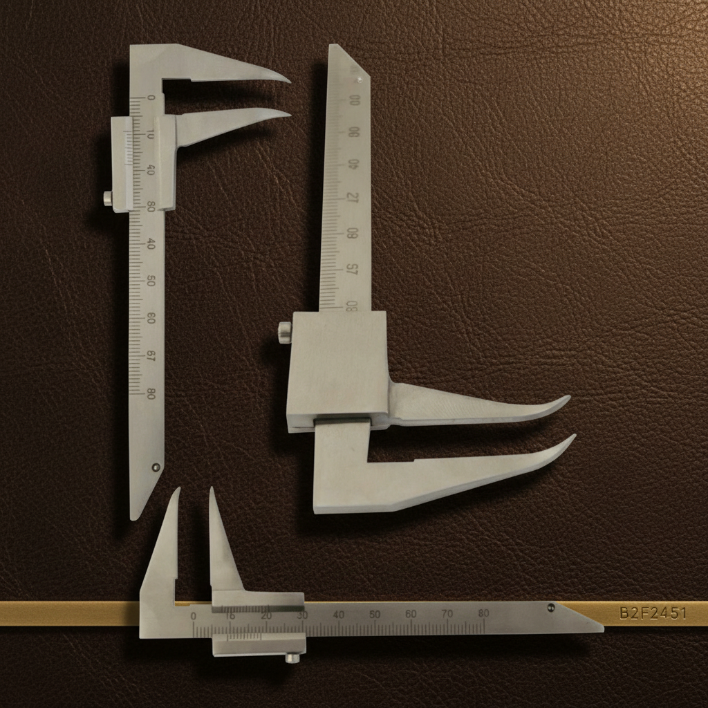 precision boley gauge caliper in surgical grade stainless steel — Dental Bench