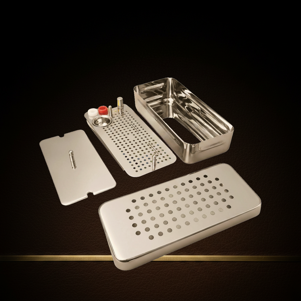 prf grf processing system cassette in medical grade stainless steel — Dental Bench