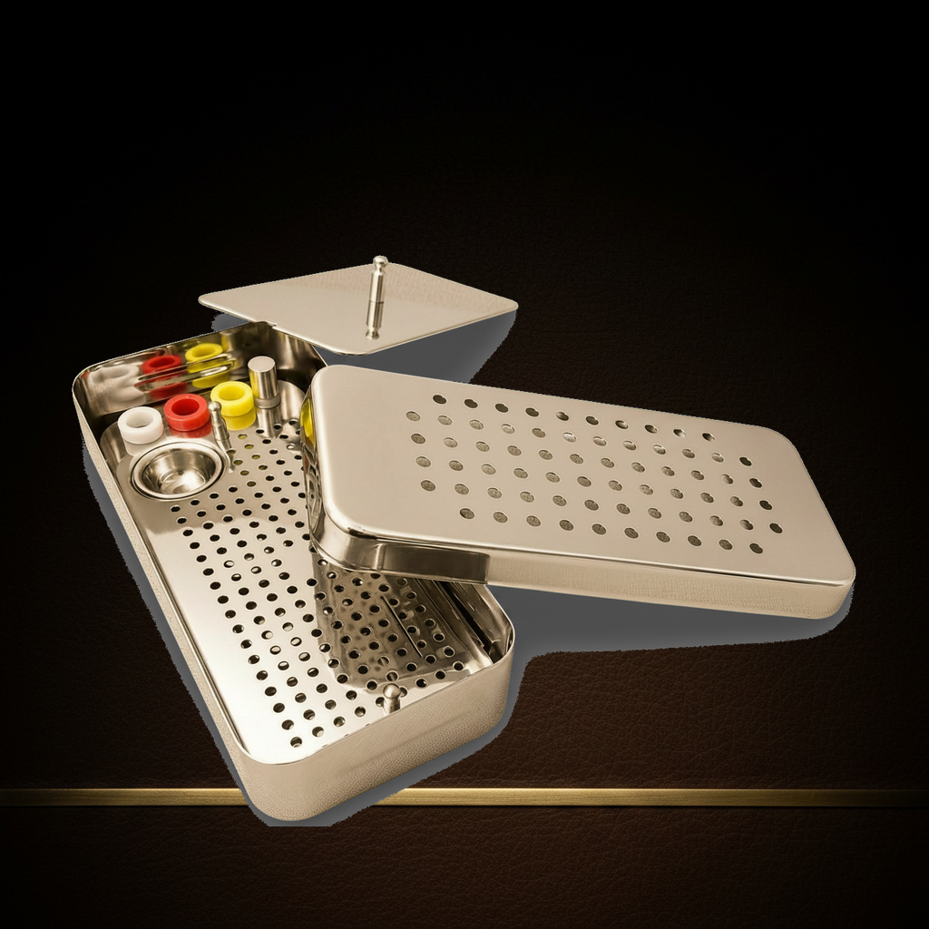 prf grf processing system cassette in medical grade stainless steel — Dental Bench