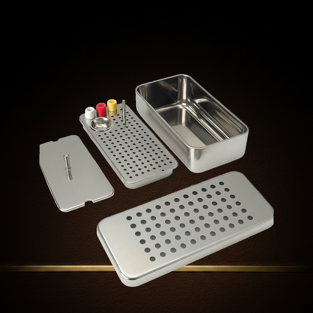 prf grf processing system cassette in medical grade stainless steel — Dental Bench