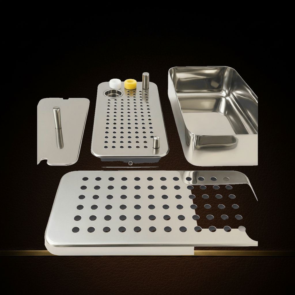 prf grf processing system cassette in medical grade stainless steel — Dental Bench