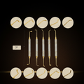 five piece sinus lift instrument set with 9mm handles and titanium plasma coatin — Dental Bench