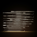 professional 16 piece stainless steel wax carving tools double ended dental scul — Dental Bench