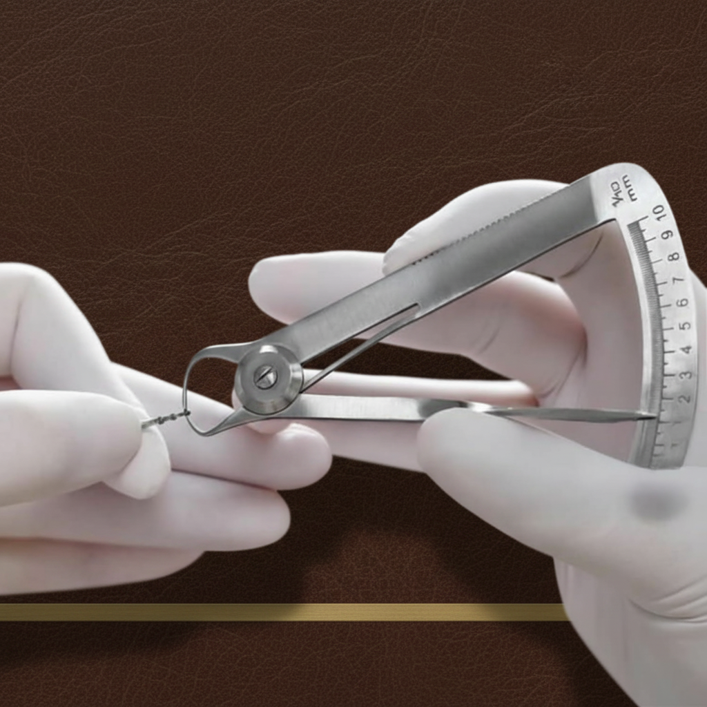 multi purpose spring wax calipers professional crown gauge measuring tool stainl — Dental Bench