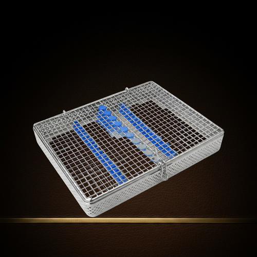 autoclavable sterilisation cassette for 10 instruments 195 x 145 mm — Dental Bench