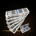 sterilisation cassette rack set 6 piece holds 5 instruments each — Dental Bench