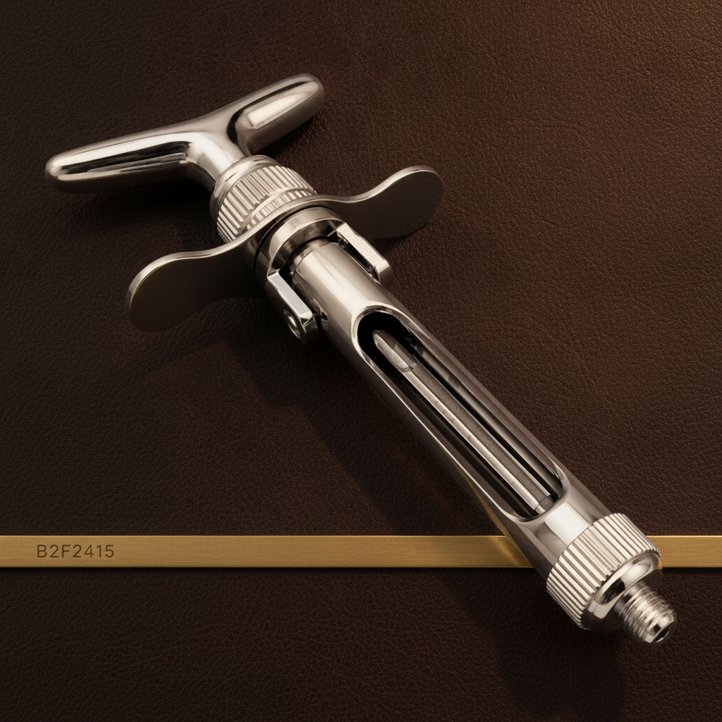 dental aspirating syringe for 1 8 ml anaesthetic cartridges stainless steel cons — Dental Bench
