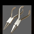 two piece orthodontic pliers set half round flat and round nose 14 cm — Dental Bench