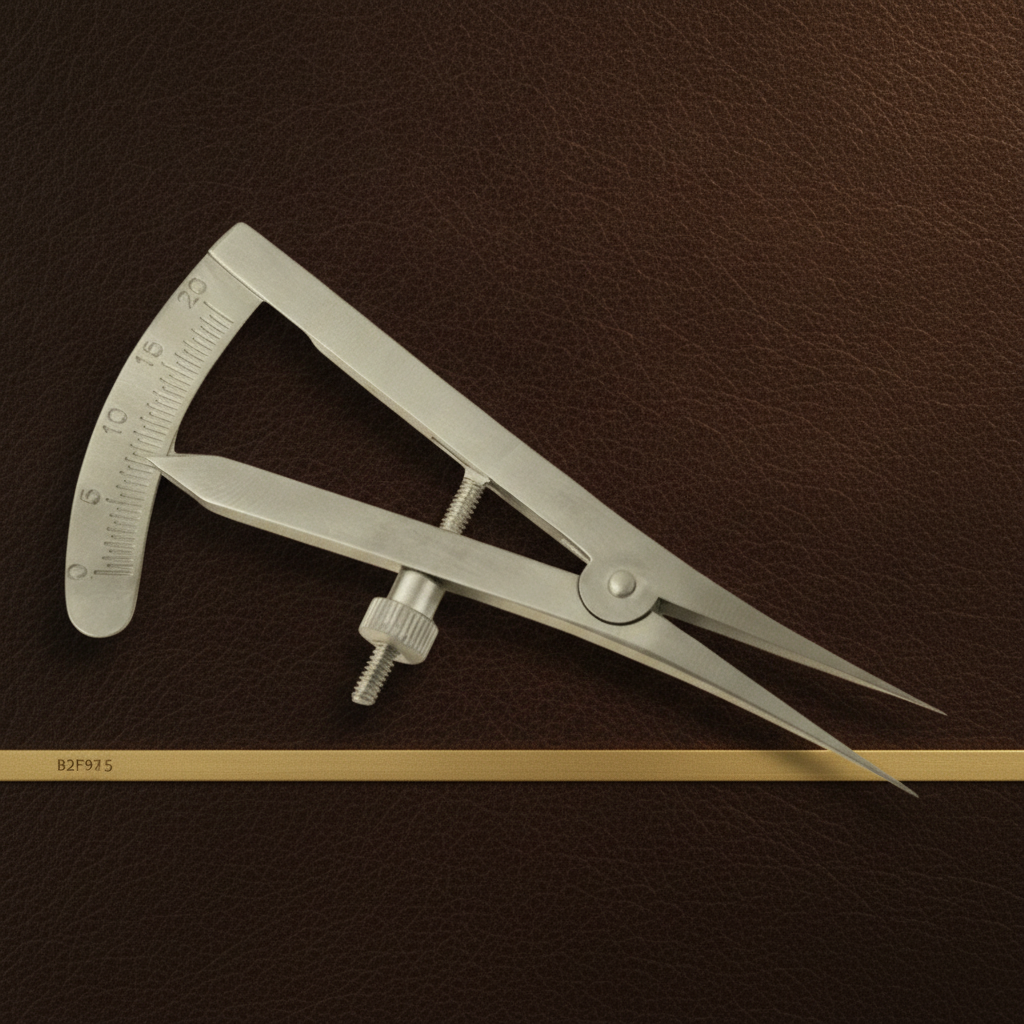 castroviejo calipers with 0 20mm scale for precision measurement — Dental Bench