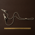 flexible crocodile clip holder with 50cm 20 stainless steel ball chain and lock — Dental Bench