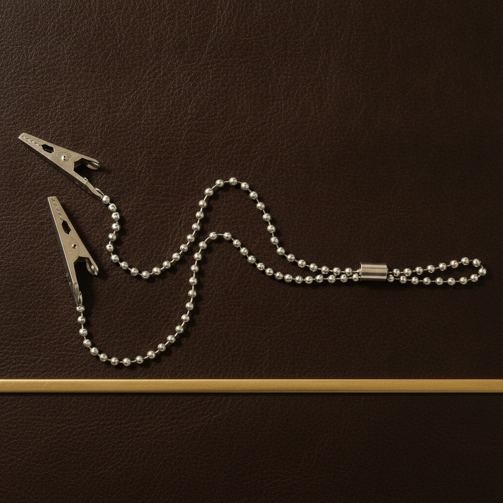 locking crocodile clip on a 305mm 12 inch flexible ball chain — Dental Bench