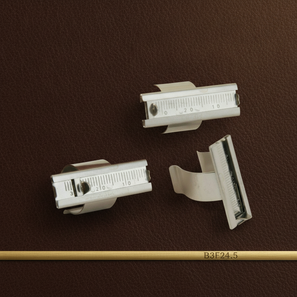 ambidextrous endodontic finger gauge in german stainless steel — Dental Bench