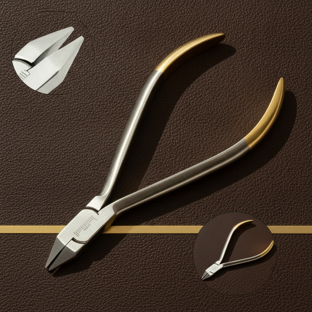 adams pliers with rectangular beaks for wire forming 13 cm — Dental Bench