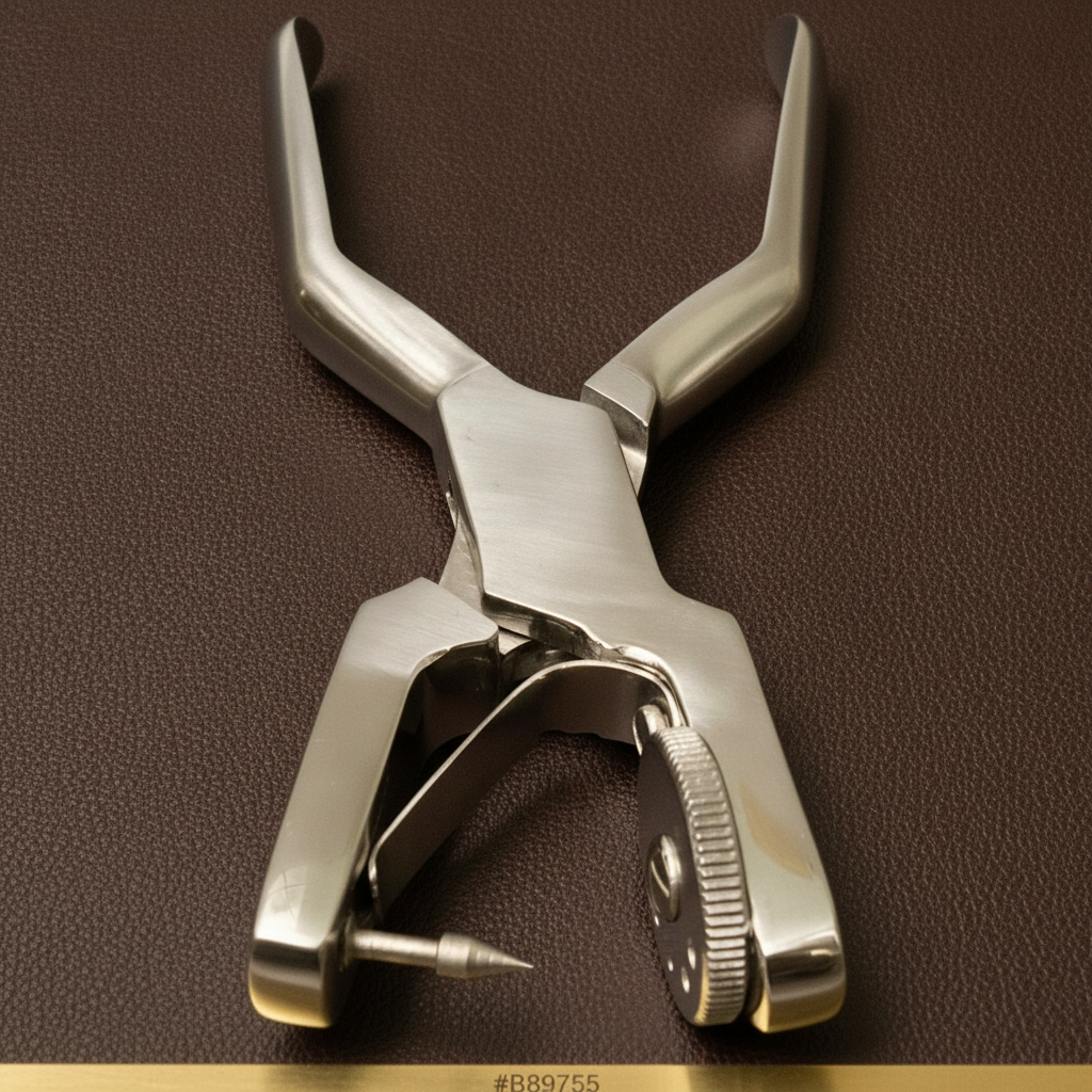 ainsworth style revolving punch pliers 17cm stainless steel with storage pouch — Dental Bench